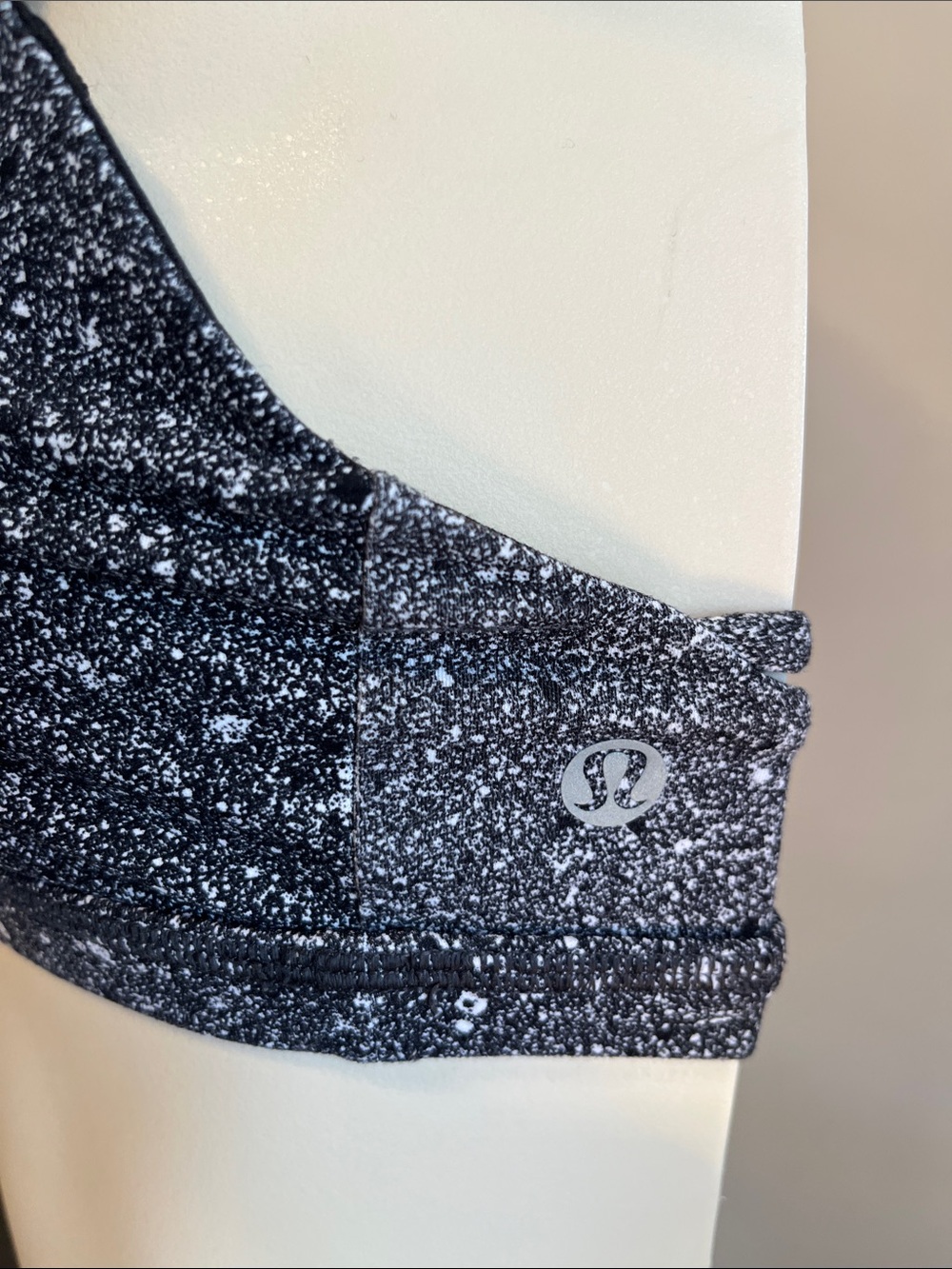 lululemon athletica Black & White Speckle Sports Bra